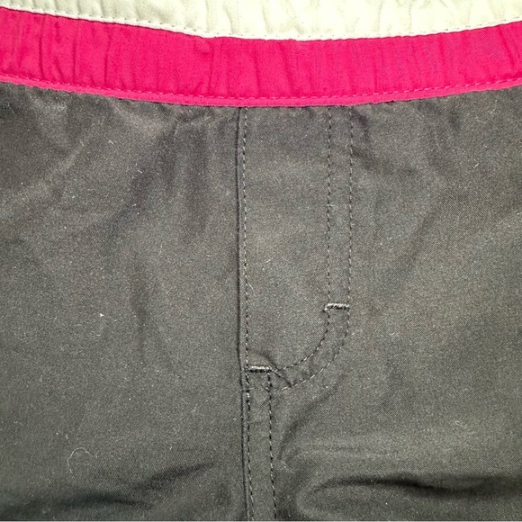 Arizona Y2K Micro Mini Swim Shorts. Size: Small. Black, pink, and white. - Picture 3 of 7